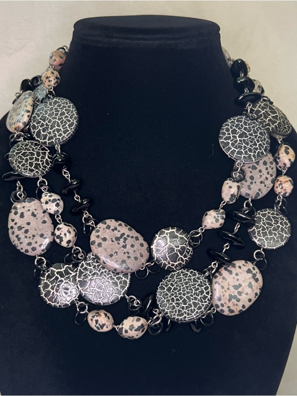 Chico's Long Length Stone Necklace